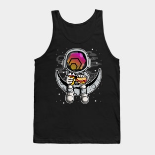 Astronaut Fastfood HEX Coin To The Moon Crypto Token Cryptocurrency Wallet Birthday Gift For Men Women Kids Tank Top
